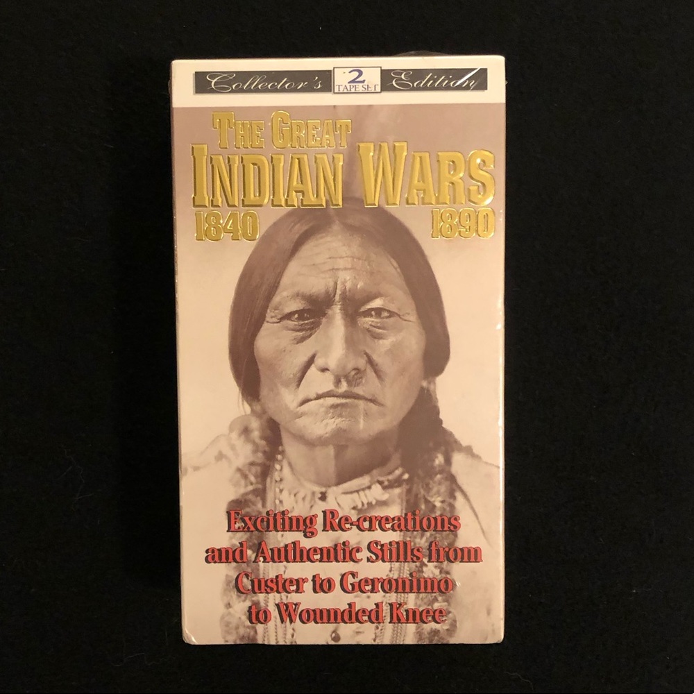🎉HP!🎉NIB - Two VHS Set “The Great Indian Wars 1840-1890” - Never Unwrapped 📼